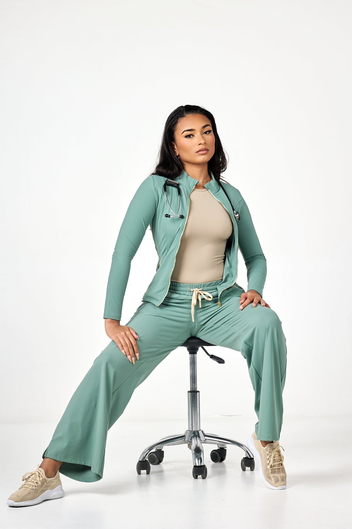 Sage Green Scrub Set