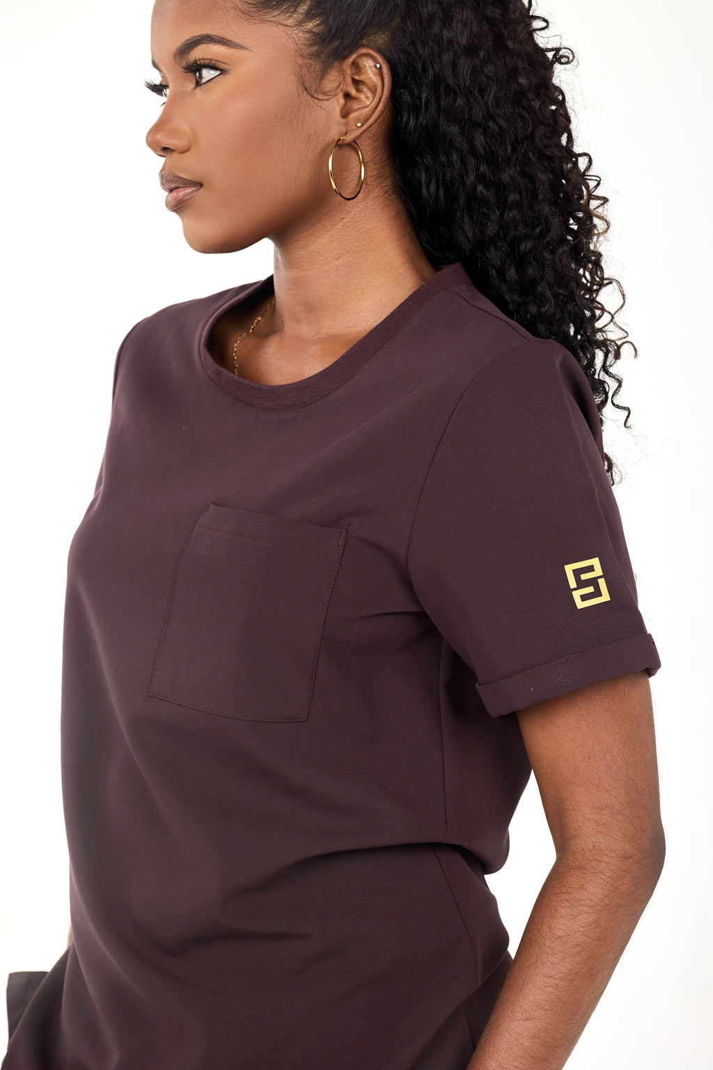 Espresso Brown Scrub Set